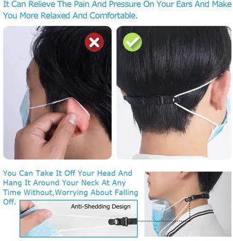 5Pcs/Pack Multicolor Enduring Disposable Mask Hook for Connection Adjustable Ear Loop Masks Face Strap Retainer Ear Saver
5Pcs/Pack Multicolor Enduring Disposable Mask Hook for Connection Adjustable Ear Loop Masks Face Strap Retainer Ear Saver