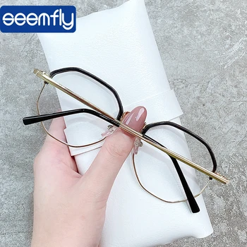 seemfly Finished Myopia glasses Diopter -1.0 1.5 2.0 2.5 3.0 3.5 4.0 Retro Metal Half Frame Optical Lens Nearsighted Eyewear
seemfly Finished Myopia glasses Diopter -1.0 1.5 2.0 2.5 3.0 3.5 4.0 Retro Metal Half Frame Optical Lens Nearsighted Eyewear