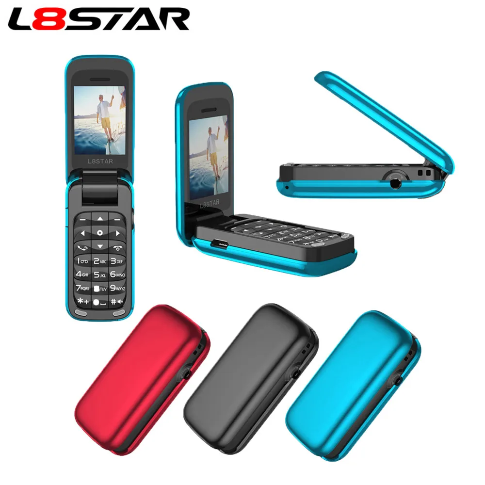 L8star 100% Официальный BM60 флип клавиатура Мини телефон Bluetooth Dialer 3 5 мм AUX MP3