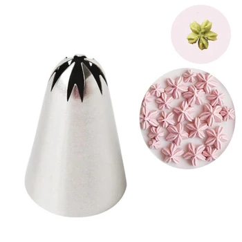 Stainless Steel Piping Icing Nozzle for Cream,Pastry Accessories Cake Cream Decoration Pastry Baking Tools for Fondant Cake #2F
Stainless Steel Piping Icing Nozzle for Cream,Pastry Accessories Cake Cream Decoration Pastry Baking Tools for Fondant Cake #2F