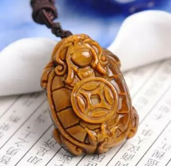 Natural Yellow Tiger Eye Pendant Dragon Turtle Animal Statue Lucky Necklace Pendant Gift
Natural Yellow Tiger Eye Pendant Dragon Turtle Animal Statue Lucky Necklace Pendant Gift