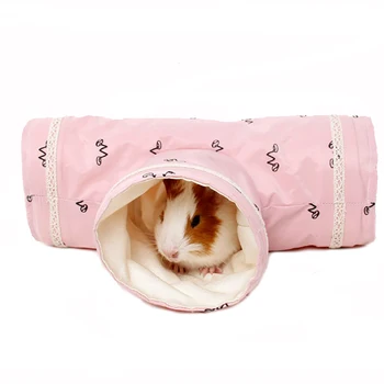 따뜻한 애완동물 햄스터 케이지 침대 장난감, 기니피그 터널 튜브, 친칠라 고슴도치 네덜란드 쥐 케이지 액세서리 용품, 수염 달린 드래곤 침대