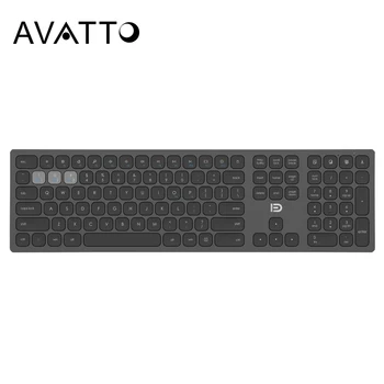 AVATTO 110 MX Keys Bluetooth 2.4G Wireless Dual Mode Keyboard , Ultra Slim Metal Case Keyboard for Desktop Laptop Phone Tablet
AVATTO 110 MX Keys Bluetooth 2.4G Wireless Dual Mode Keyboard , Ultra Slim Metal Case Keyboard for Desktop Laptop Phone Tablet