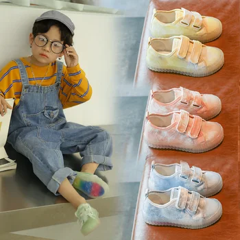 Hook&loop Children's Board Shoes Round-toe Rainbow Bottom Girls Canvas Shoes Casual Wild Boys Low Band Shoes Kids Cookie Shoes
Hook&loop Children's Board Shoes Round-toe Rainbow Bottom Girls Canvas Shoes Casual Wild Boys Low Band Shoes Kids Cookie Shoes