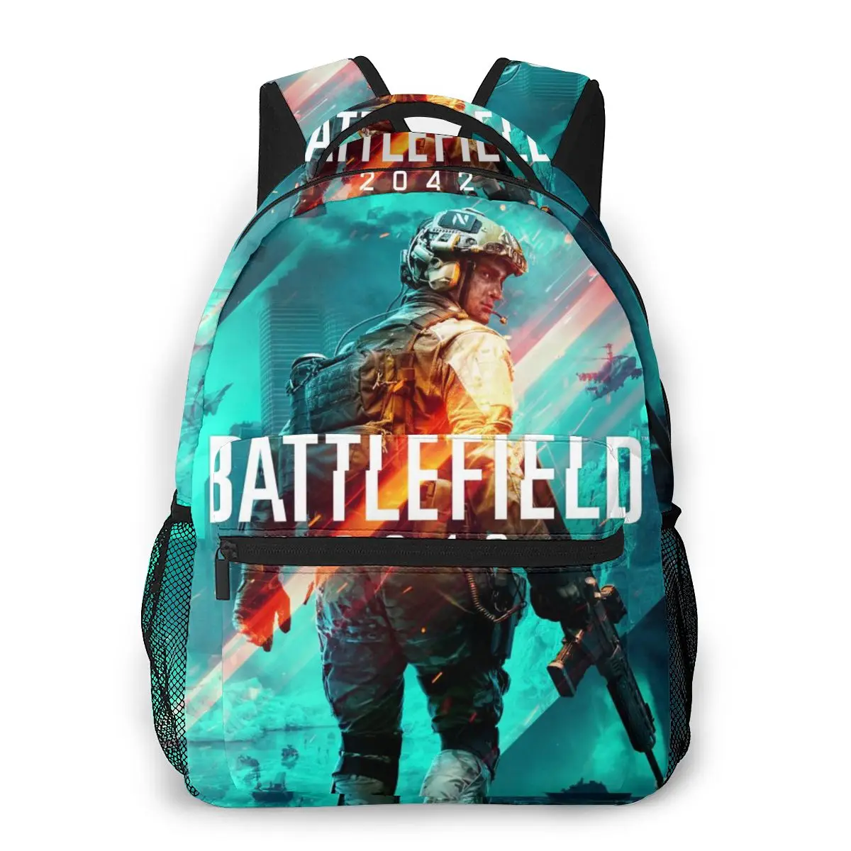 

Battlefield 2042 4K Backpack for Girls Boys Travel RucksackBackpacks for Teenage school bag