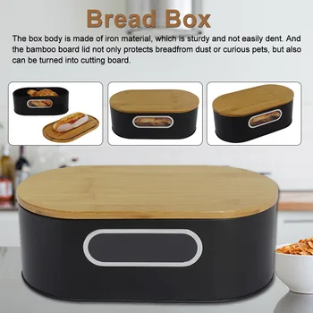 Holder Kitchen Storage Snack Cutting Board Bin Countertop Bread Box Dinner Rolls Loaves Food Container With Bamboo Lid Pastries
Holder Kitchen Storage Snack Cutting Board Bin Countertop Bread Box Dinner Rolls Loaves Food Container With Bamboo Lid Pastries