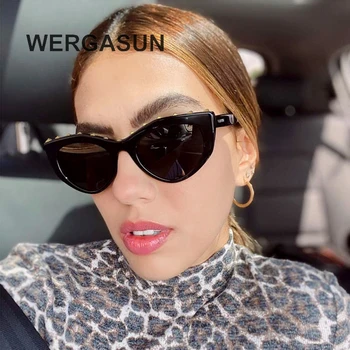WERGASUN Fashion Cat eye Sunglasses Women Luxury Brand Designer Vintage Sun glasses Female Glasses For Women Gafas de sol uv400 
WERGASUN Fashion Cat eye Sunglasses Women Luxury Brand Designer Vintage Sun glasses Female Glasses For Women Gafas de sol uv400