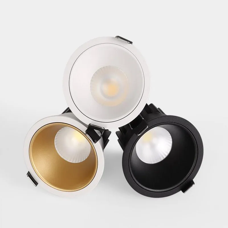 Dimmable Circular Anti Glare COB LED Downlights 9W/12W LED Ceiling Spot Lights Warm Cold White Background Lamps Indoor Lighting
Dimmable Circular Anti Glare COB LED Downlights 9W/12W LED Ceiling Spot Lights Warm Cold White Background Lamps Indoor Lighting