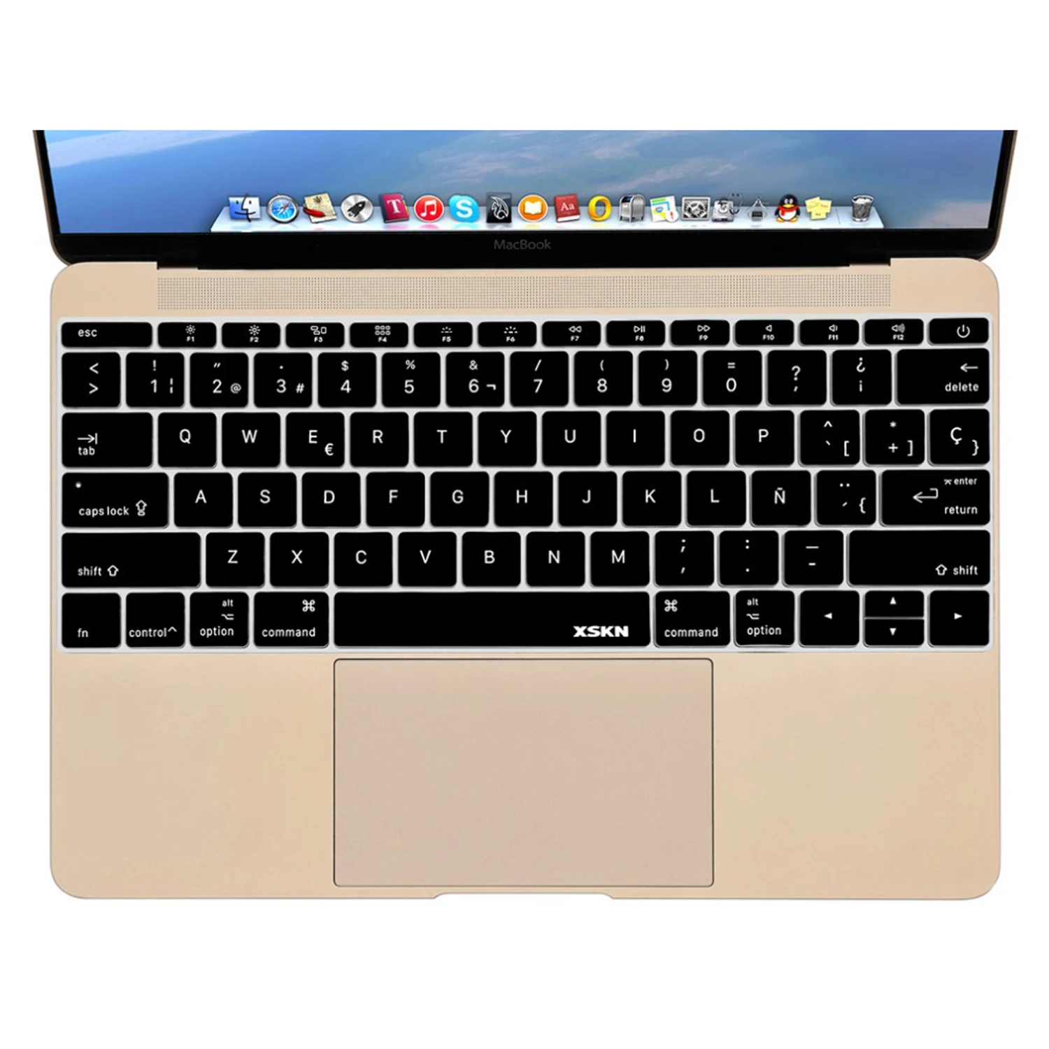 XSKN Spanish Letters Silicone Keyboard Cover Skin for MacBook 12 inch A1534 MacBook Pro 13.3 inch A1708 No Touch Bar US Layout
XSKN Spanish Letters Silicone Keyboard Cover Skin for MacBook 12 inch A1534 MacBook Pro 13.3 inch A1708 No Touch Bar US Layout