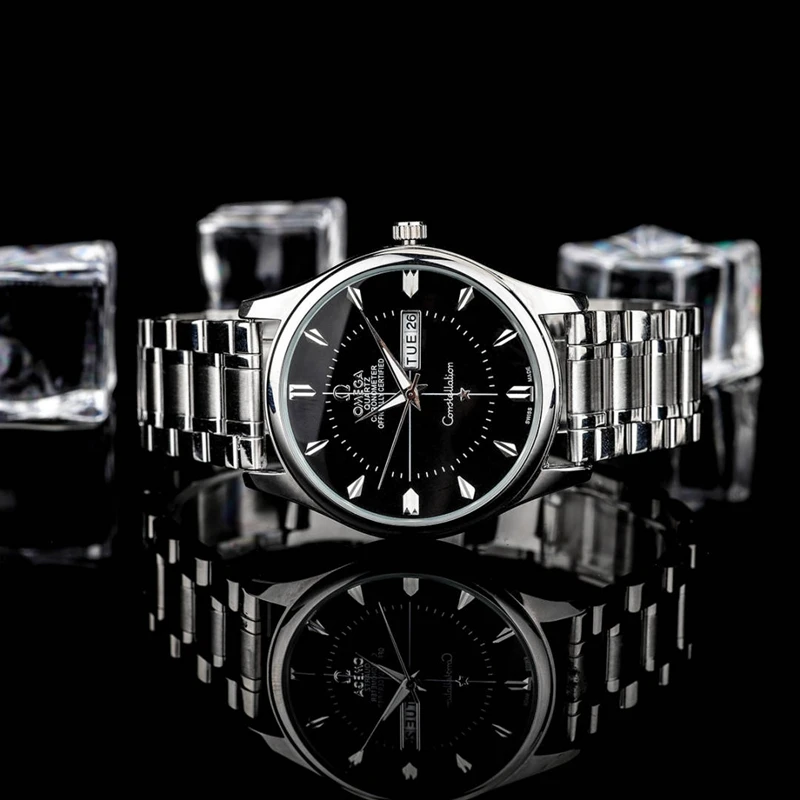 Omega- Men's quartz watch Top brand luxury stainless steel contracted men's fashion timing men's sports watch74
Omega- Men's quartz watch Top brand luxury stainless steel contracted men's fashion timing men's sports watch74