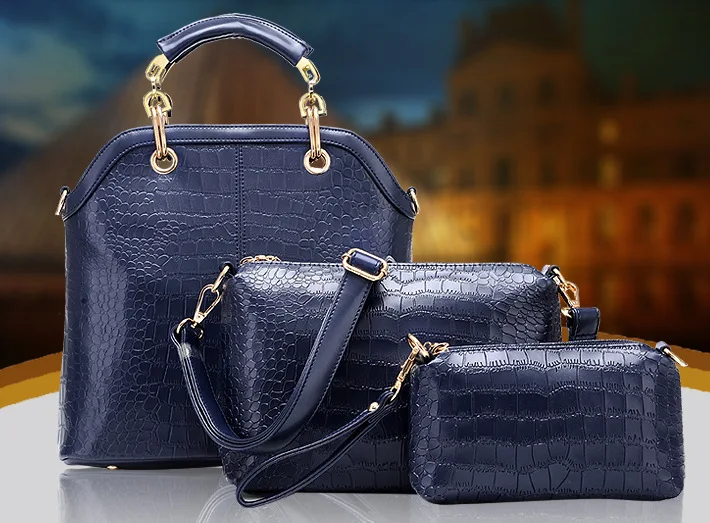 Spring And Summer New Style 2019 Europe And America Elegant Crocodile Pattern WOMEN'S Bag Oblique Hand Shoulder Three-piece Set
Spring And Summer New Style 2019 Europe And America Elegant Crocodile Pattern WOMEN'S Bag Oblique Hand Shoulder Three-piece Set