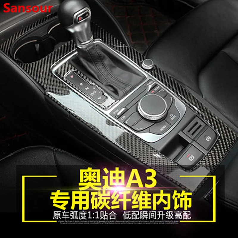 Sansour Car Styling Carbon Fiber Stickers For Audi A3 Console Gearshift Frame Decorative Trim Strips Interior Accessories
Sansour Car Styling Carbon Fiber Stickers For Audi A3 Console Gearshift Frame Decorative Trim Strips Interior Accessories
