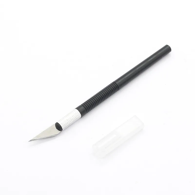Rubber Carving Penknife Paper Carving Model Tool DIY Paper Cutter Cellphone Screen Protector Little Black Knife 1PCS
Rubber Carving Penknife Paper Carving Model Tool DIY Paper Cutter Cellphone Screen Protector Little Black Knife 1PCS