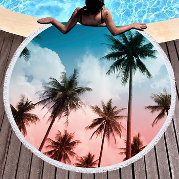 Palm Tree Sea Microfiber Beach Towel Landscape Mat Toallas Large Round Beach Bed Sheet Summer Swimming Yoga Travel Bath Towels
Palm Tree Sea Microfiber Beach Towel Landscape Mat Toallas Large Round Beach Bed Sheet Summer Swimming Yoga Travel Bath Towels
