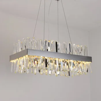 Luxury Modern LED Crystal Chandelier Lighting AC110V 220V Chrome / Gold Light Fixture For Dinning Room Living Room 
Luxury Modern LED Crystal Chandelier Lighting AC110V 220V Chrome / Gold Light Fixture For Dinning Room Living Room