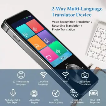 Language Translator Portable Language Translator 107 Languages Two-Way Real-Time WiFi/Offline Recording/Photo Translatio
Language Translator Portable Language Translator 107 Languages Two-Way Real-Time WiFi/Offline Recording/Photo Translatio