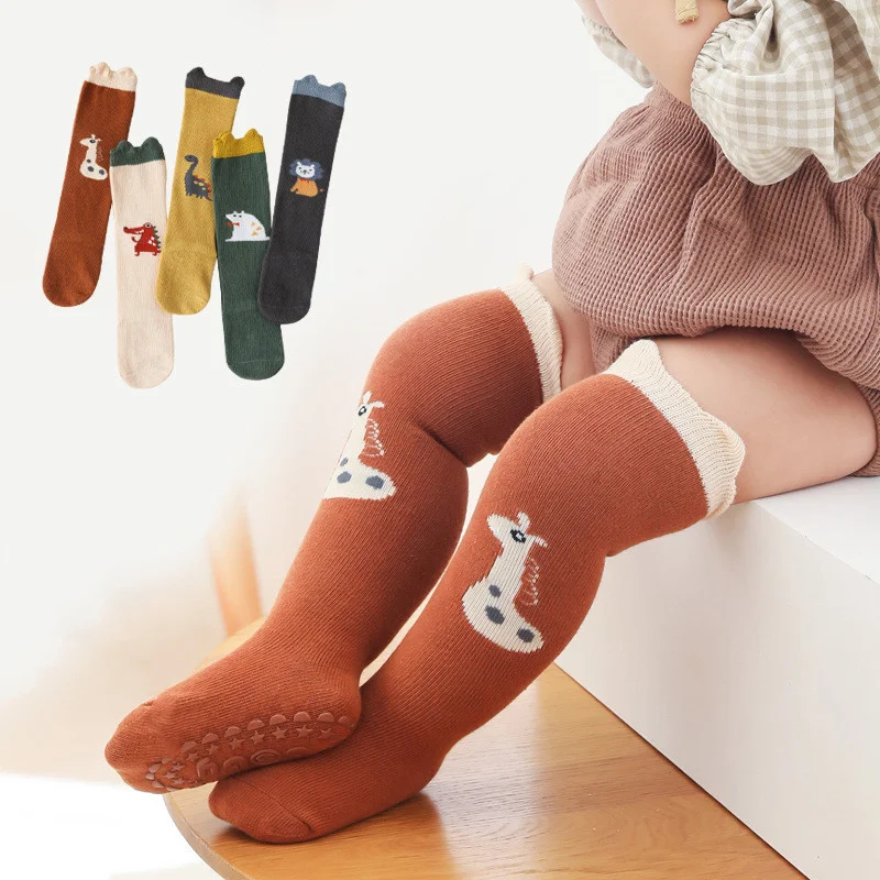 

Lawadka/осенне-зимние носки для новорожденных мальчиков и девочек хлопковые модные Гольфы с рисунком для девочек, мягкие От 0 до 3 лет для малышей