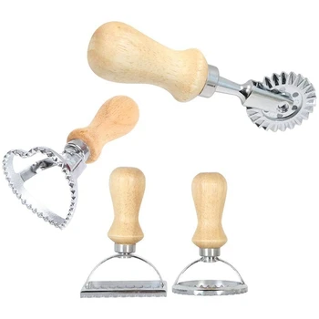 Italian Ravioli Cutter Set Pasta Press Kitchen Attachment Kit Ravioli Maker Mold Tool Ravioli Stamp Set Pastry Wheel 4Pc
Italian Ravioli Cutter Set Pasta Press Kitchen Attachment Kit Ravioli Maker Mold Tool Ravioli Stamp Set Pastry Wheel 4Pc