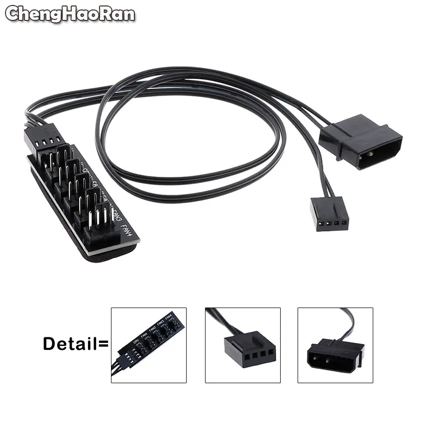ChengHaoRan 1 to 5 4-pins Molex TX4 PWM CPU Cooler / Case / Chasis Cooling Fan Power Cable Hub Splitter Adapter,40cm
ChengHaoRan 1 to 5 4-pins Molex TX4 PWM CPU Cooler / Case / Chasis Cooling Fan Power Cable Hub Splitter Adapter,40cm