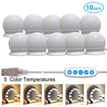 Dressing Table Bedroom LED Vanity Mirror Lights DIY Power Adapter Makeup Bulb Plug In Hollywood Style Bathroom Decoration ABS
Dressing Table Bedroom LED Vanity Mirror Lights DIY Power Adapter Makeup Bulb Plug In Hollywood Style Bathroom Decoration ABS