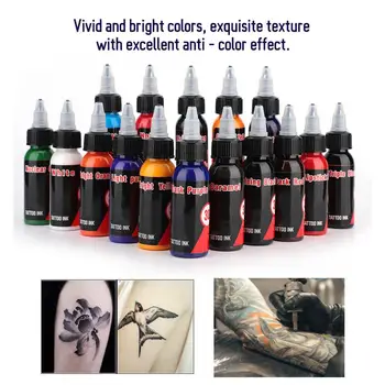 16 Colors 30ml Natural Plant Tattoo Ink Set Body Paint Pigment Semi-Pernament Makeup Inks Eyebrow Eyeliner Lip Tattoo Ink
16 Colors 30ml Natural Plant Tattoo Ink Set Body Paint Pigment Semi-Pernament Makeup Inks Eyebrow Eyeliner Lip Tattoo Ink