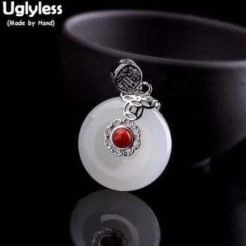Uglyless Natural Jade Button Pendants for Women Vintage Ethnic Gemstones Necklaces NO Chains Real 925 Silver Fine Jewelry P872
Uglyless Natural Jade Button Pendants for Women Vintage Ethnic Gemstones Necklaces NO Chains Real 925 Silver Fine Jewelry P872
