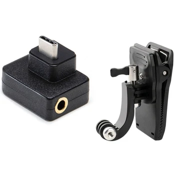 1pcs J Shape Backpack Clip Mount for XiaoYi Gopro Hero8 7 6 5 4 & 1pcs for Osmo Action Microphone 3.5mm/USB-C Adapter 
1pcs J Shape Backpack Clip Mount for XiaoYi Gopro Hero8 7 6 5 4 & 1pcs for Osmo Action Microphone 3.5mm/USB-C Adapter