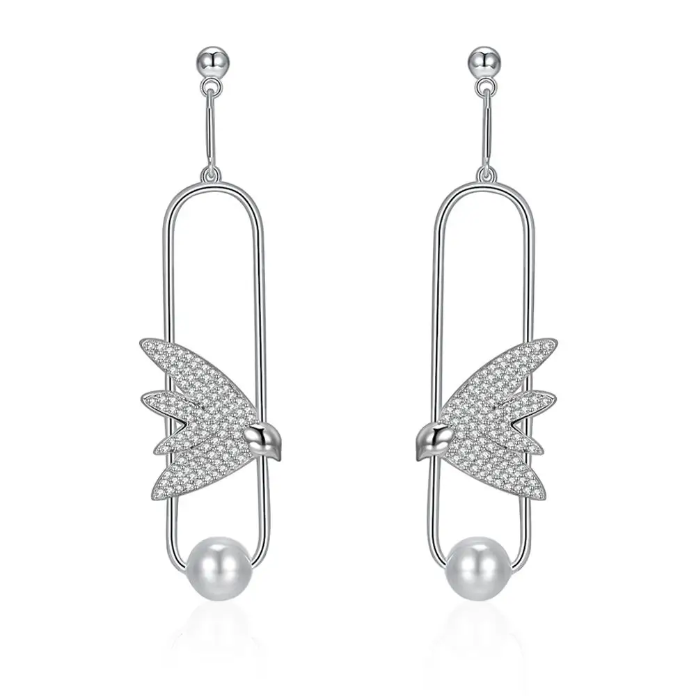 LEKANI 2020 Crystals From Swarovski Drop Swallow Earrings With 925 Sterling Silver Eardropfor Wom en Fine Jewelry Wedding Gifts
LEKANI 2020 Crystals From Swarovski Drop Swallow Earrings With 925 Sterling Silver Eardropfor Wom en Fine Jewelry Wedding Gifts