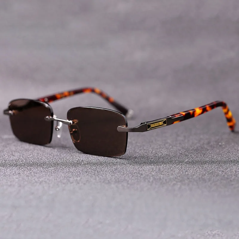Vazrobe Glass Sunglasses Men Women Vintage Rimless Sun Glasses for Man Outdoor Shades Crystal Stone Lens HD Anti Eye Dry Brand
Vazrobe Glass Sunglasses Men Women Vintage Rimless Sun Glasses for Man Outdoor Shades Crystal Stone Lens HD Anti Eye Dry Brand