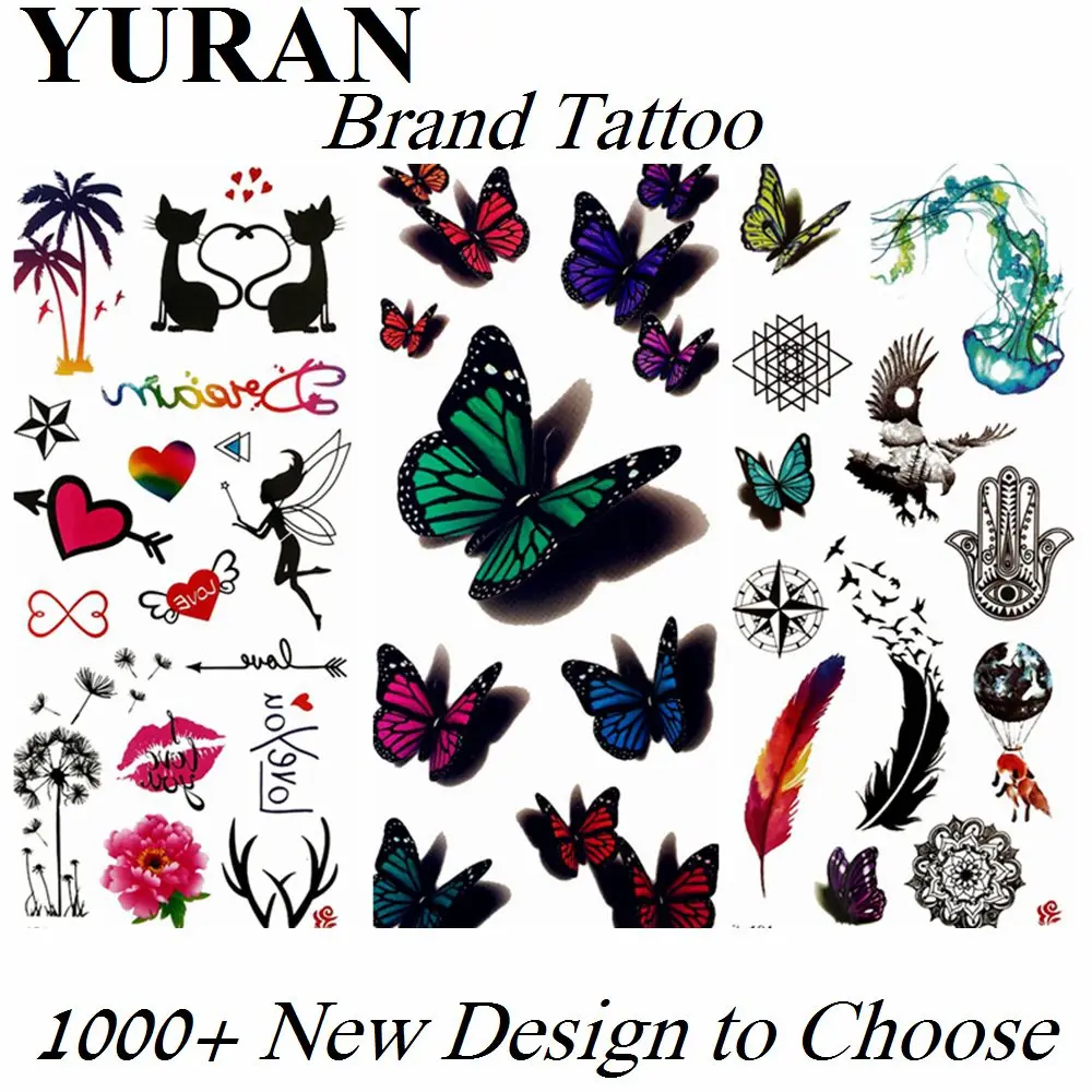 Colorful Butterflies Fake Temporary Tattoos Sticker Waterproof For Kids Children Tattoo Paper Body Art Hands Tatoos Feather Bird
Colorful Butterflies Fake Temporary Tattoos Sticker Waterproof For Kids Children Tattoo Paper Body Art Hands Tatoos Feather Bird