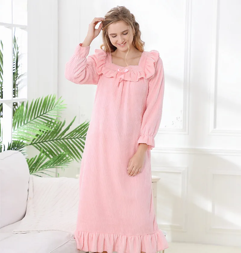 2020 Autumn and Winter New Women's Nightdress Flannel Loose and Comfortable Home Service Sleepwear Women Sleep Tops Nightwear
2020 Autumn and Winter New Women's Nightdress Flannel Loose and Comfortable Home Service Sleepwear Women Sleep Tops Nightwear