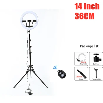 14 inch LED ring light with Remote control phone holder stand Tripod ringlight Studio Photo Lamp For Photography YOUTUBE tiktok
14 inch LED ring light with Remote control phone holder stand Tripod ringlight Studio Photo Lamp For Photography YOUTUBE tiktok