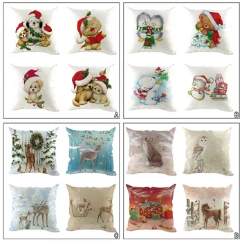 Pillow Case 2019 Creative Multi-pattern Christmas Linen Square Throw Flax Pillow Case Decorative Cushion Kid Gift Cover 4PCS
Pillow Case 2019 Creative Multi-pattern Christmas Linen Square Throw Flax Pillow Case Decorative Cushion Kid Gift Cover 4PCS