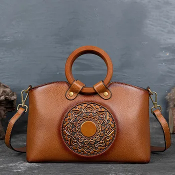 Real Cowhide Female Top Handle Bags Tote Embossed Vintage Luxury Design Handbag Genuine Leather Women Messenger Shoulder Bag
Real Cowhide Female Top Handle Bags Tote Embossed Vintage Luxury Design Handbag Genuine Leather Women Messenger Shoulder Bag