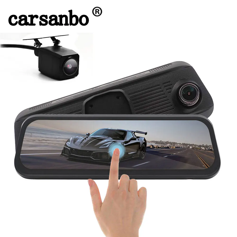 Carsanbo 8.5 Inch LCD Touch Screen Gesture Control Car Rear View Mirror DVR Dual Lens Car Parking Monitor With Car Rear Camera
Carsanbo 8.5 Inch LCD Touch Screen Gesture Control Car Rear View Mirror DVR Dual Lens Car Parking Monitor With Car Rear Camera