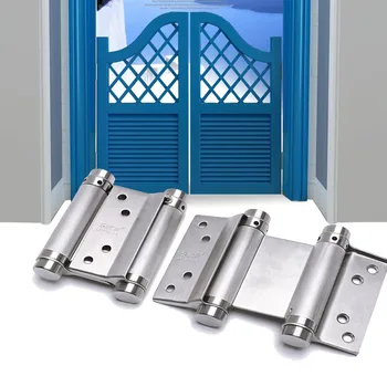 Double open door hinge 3-8inch Stainless steel spring auto closing fold hinges Two-way open door Bar fence cowboy door hardware
Double open door hinge 3-8inch Stainless steel spring auto closing fold hinges Two-way open door Bar fence cowboy door hardware