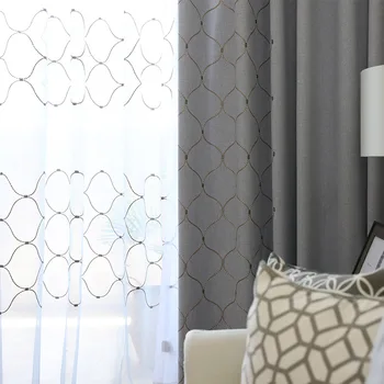 Custom Shading Embroidered Curtains Living Room Bedroom Bay Window Solid Color Cotton Linen Northern European Modern American
Custom Shading Embroidered Curtains Living Room Bedroom Bay Window Solid Color Cotton Linen Northern European Modern American
