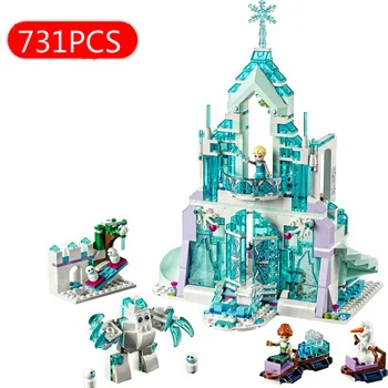 731pcs Snow World The Elsa`s Magical Ice Castle Set girls Building Blocks Bricks Toys Girl friend compatible Lepining 41148
731pcs Snow World The Elsa`s Magical Ice Castle Set girls Building Blocks Bricks Toys Girl friend compatible Lepining 41148