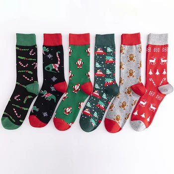 1Pair Cotton Christmas Decoration Mid Tube Stockings for Men Xmas Gifts Santa Socks Breathable Crew Socks Cartoon Pattern Sock
1Pair Cotton Christmas Decoration Mid Tube Stockings for Men Xmas Gifts Santa Socks Breathable Crew Socks Cartoon Pattern Sock
