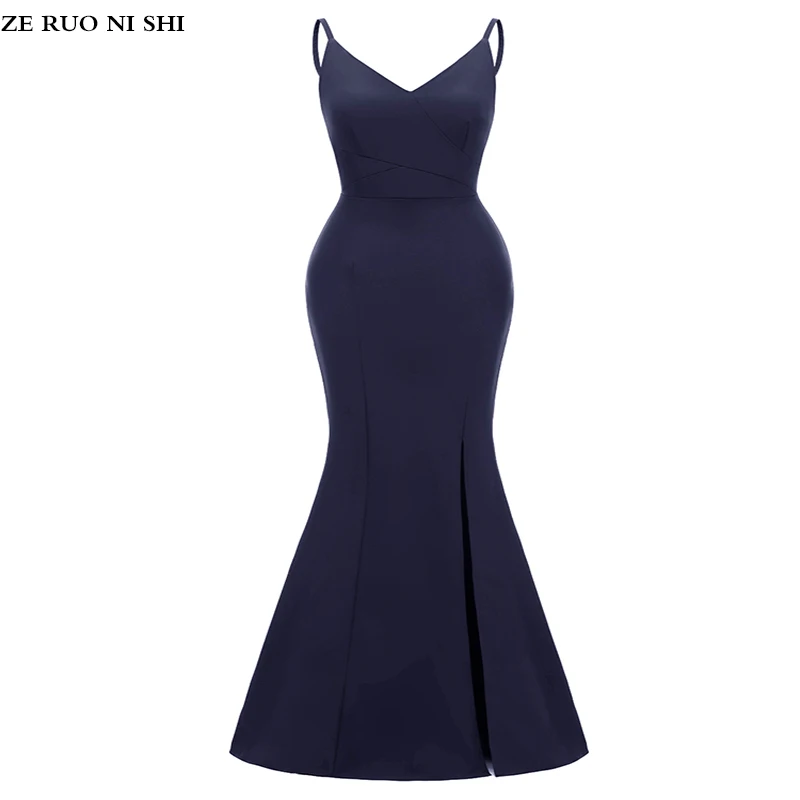 Sexy long skirt women's slim narrow spaghetti belt V-neck Bodycon evening dress Maxi Vestidos 
Sexy long skirt women's slim narrow spaghetti belt V-neck Bodycon evening dress Maxi Vestidos