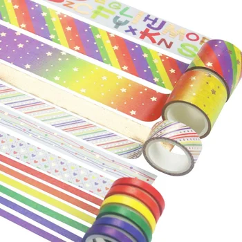 13rolls/Set Basic Rainbow Washi Tape Rainbow Masking Tape Decorative Adhesive Tape Sticker Scrapbook Diary Stationery
13rolls/Set Basic Rainbow Washi Tape Rainbow Masking Tape Decorative Adhesive Tape Sticker Scrapbook Diary Stationery