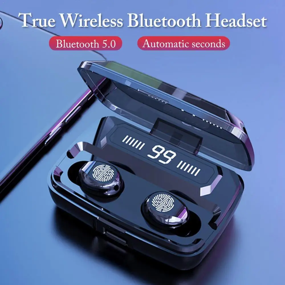 F9-E Bluetooth 5.0 LED Display TWS Voice Prompts Noise Cancelling Sport Wireless Headphon In-Ear Earbuds
F9-E Bluetooth 5.0 LED Display TWS Voice Prompts Noise Cancelling Sport Wireless Headphon In-Ear Earbuds