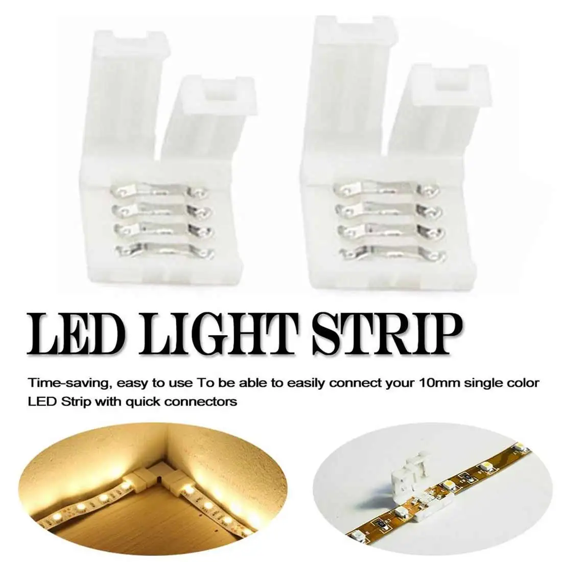 1pcs RGB Quick Connector 5050 LED Strip Adapter Connector 10mm 4pin Free Welding Connector Led Strip
1pcs RGB Quick Connector 5050 LED Strip Adapter Connector 10mm 4pin Free Welding Connector Led Strip