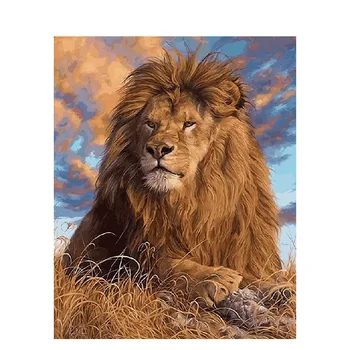 SDOYUNO diy frame oil painting by numbers for adults acrylic art supplies coloring by numbers lion animals for wall art painting
SDOYUNO diy frame oil painting by numbers for adults acrylic art supplies coloring by numbers lion animals for wall art painting