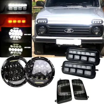 For Lada Niva 4X4 1995 LED DRL Lights With Running Turn Signal PMMA / ABS Plastic Function Accessories Car Styling Tuning
For Lada Niva 4X4 1995 LED DRL Lights With Running Turn Signal PMMA / ABS Plastic Function Accessories Car Styling Tuning