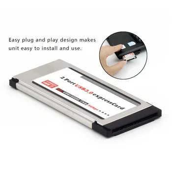 High Full Speed Express Card Expresscard to USB 3.0 2 Port Adapter 34 mm Express Card Converter 5Gbps Transfer rate
High Full Speed Express Card Expresscard to USB 3.0 2 Port Adapter 34 mm Express Card Converter 5Gbps Transfer rate