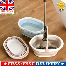 מתקפל סמרטוט דלי מתקפל נייד לשטוף אגן Dishpan עם ידית עבור בריטניה(China)