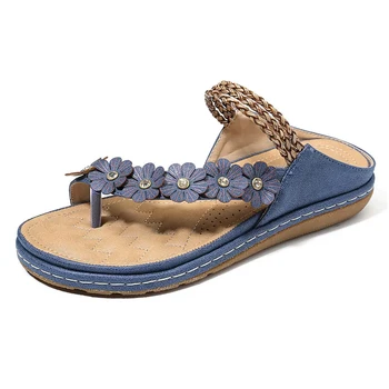 2020 Summer Flat Sandals For Women 3 Colors Flowers Sandals Multicolor PU Leather Retro Floral Flip-flops Women Slipper Dropship
2020 Summer Flat Sandals For Women 3 Colors Flowers Sandals Multicolor PU Leather Retro Floral Flip-flops Women Slipper Dropship