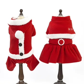 Cute Christmas Dog Clothes for Small Dogs Warm Dog Coat Hoodies Puppy Jumpsuit Winter Dog Skirt New Year Christmas Dog Costume 
Cute Christmas Dog Clothes for Small Dogs Warm Dog Coat Hoodies Puppy Jumpsuit Winter Dog Skirt New Year Christmas Dog Costume
