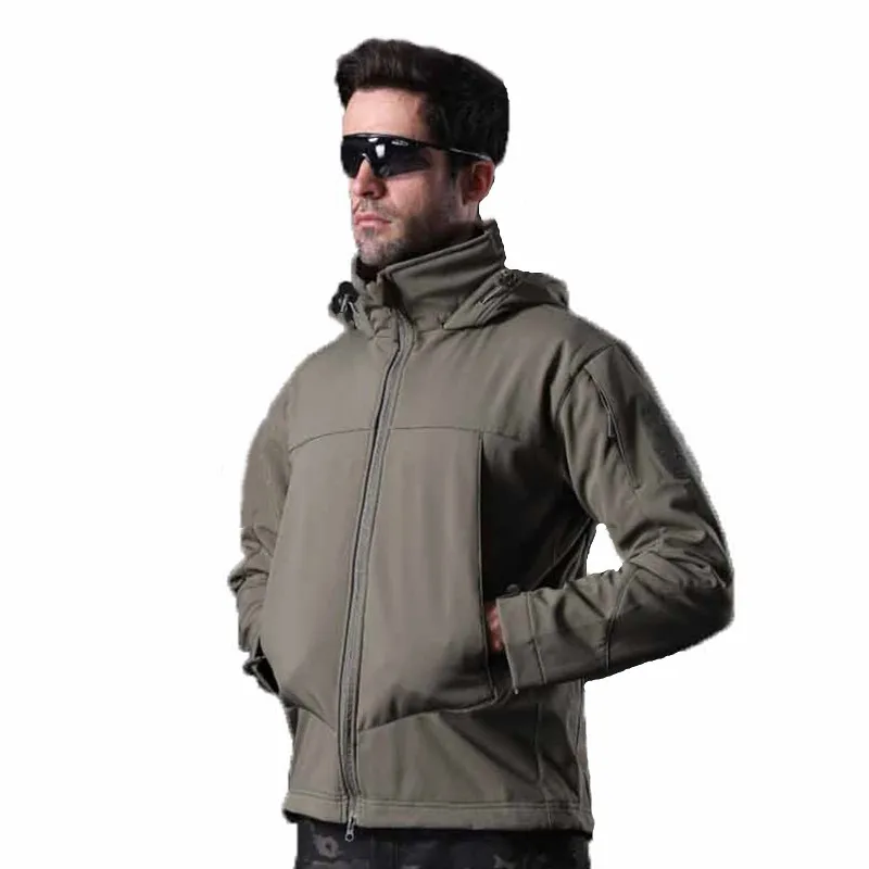 S-3XL Soft Shell Men Tactical Training Shark Skin Fleece Hooded Outdoor Jacket Camping Hunting Hiking Climbing Coat
S-3XL Soft Shell Men Tactical Training Shark Skin Fleece Hooded Outdoor Jacket Camping Hunting Hiking Climbing Coat